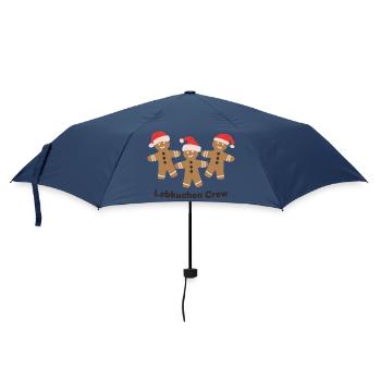 Gingerbread Crew - Christmas Baking with Friends - Umbrella (small) - navy - Front