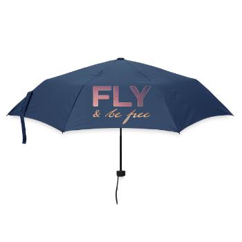 Fly and be FREE - Umbrella (small) - navy - Front