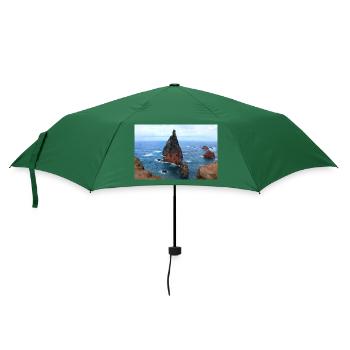 Madeira Portugal Poster - Regenschirm (klein) - Flaschengrün - Vorne