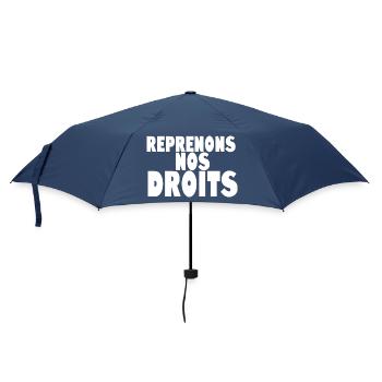 Reprenons nos doits - Parapluie standard - marine - Devant