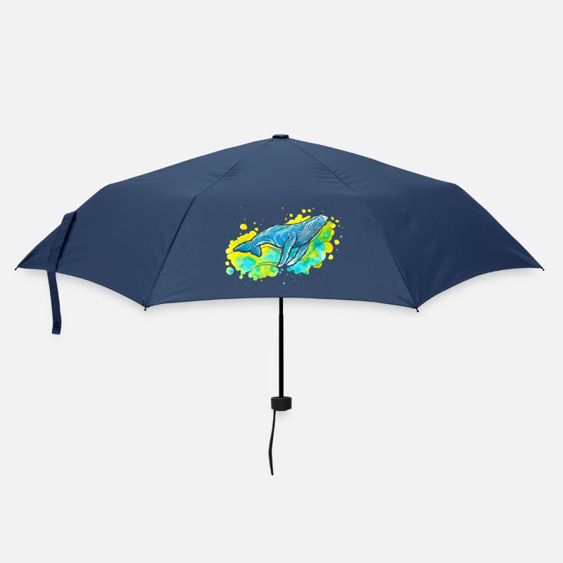 Buckelwal - Regenschirm (klein) - Navy