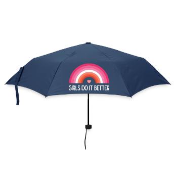 LGBTQ Pride Month - Girls Do it better - Umbrella (small) - navy - Front