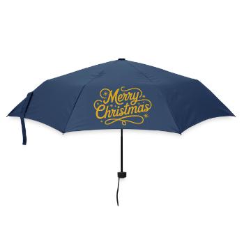 Merry Christmas - Umbrella (small) - navy - Front