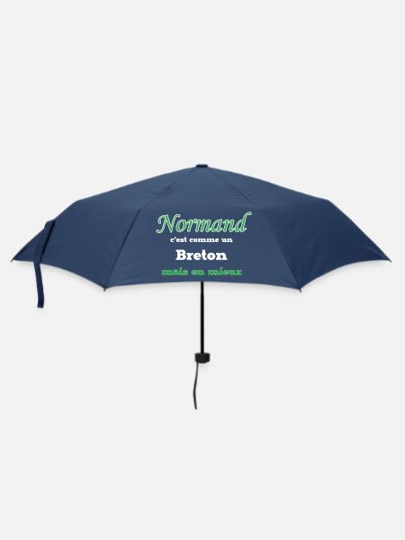 Normand meilleur que Breton - Parapluie standard - marine
