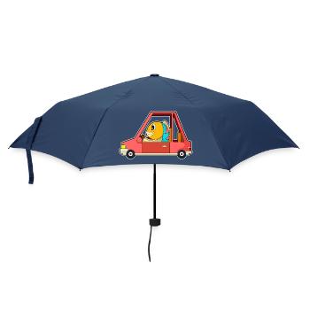 Fish Car - Umbrella (small) - navy - Front
