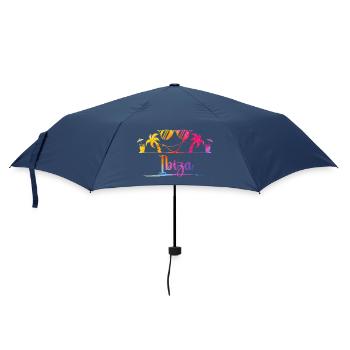 Tropischer Strandgroove - Regenschirm (klein) - Navy - Vorne