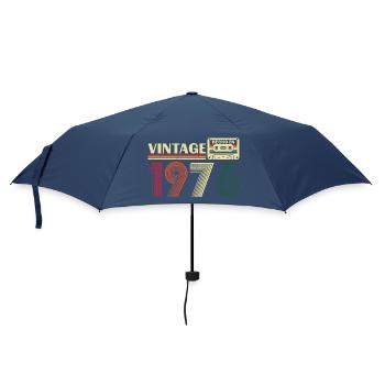 1976 Vintage Retro Geburtstagsgeschenk - Regenschirm (klein) - Navy - Vorne