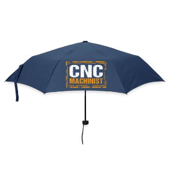 CNC Machinists Cutting Machine Operators Turners Milling Cutters - Umbrella (small) - navy - Front