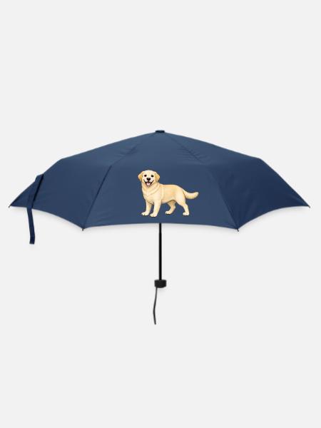 Biscuit Labrador - Regenschirm (klein) - Navy