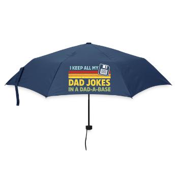 Dad Jokes Shirt Programmierer Papa Humor - Regenschirm (klein) - Navy - Vorne