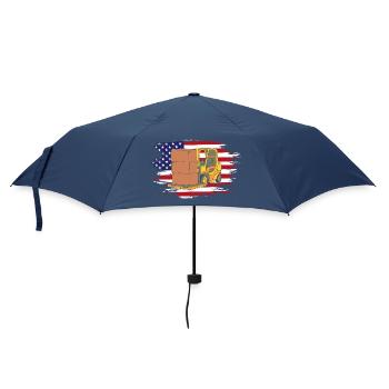 Gabelstaplerfahrer - Regenschirm (klein) - Navy - Vorne