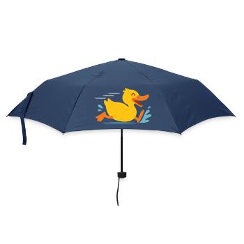 Happy Duck Sprint Cartoon - Umbrella (small) - navy - Front