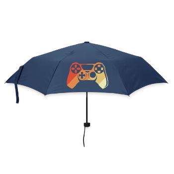 Vintage Gamepad - Regenschirm (klein) - Navy - Vorne