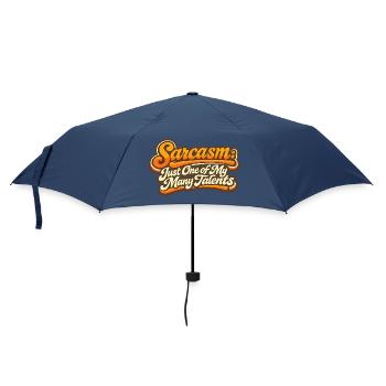 Sarkasmus eines meiner Talente Retro Spruch - Regenschirm (klein) - Navy - Vorne