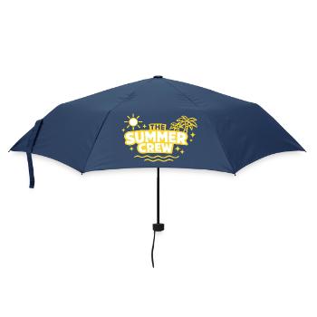The Summer Crew: Sun Palm & Waves - Regenschirm (klein) - Navy - Vorne