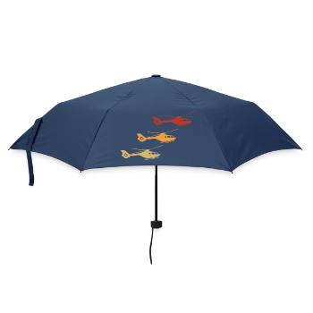 Helicopter Helicopter Vintage - Umbrella (small) - navy - Front