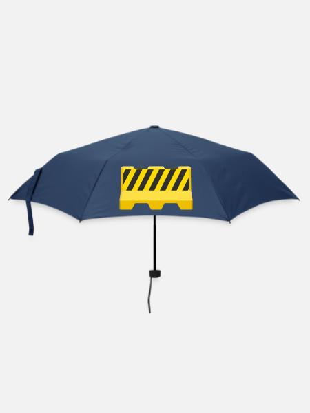 Warn-Straßenbarriere-Symbol - Regenschirm (klein) - Navy