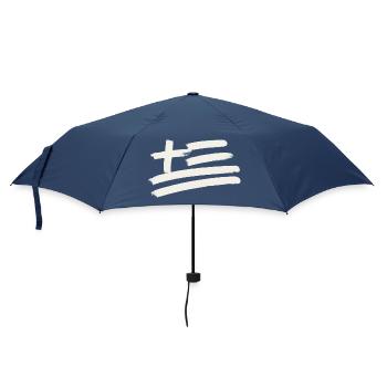Griechenland Flagge - Regenschirm (klein) - Navy - Vorne