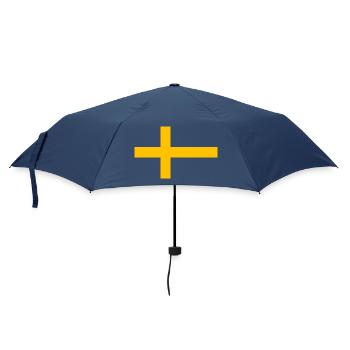 Schwedenkreuz - Regenschirm (klein) - Navy - Vorne