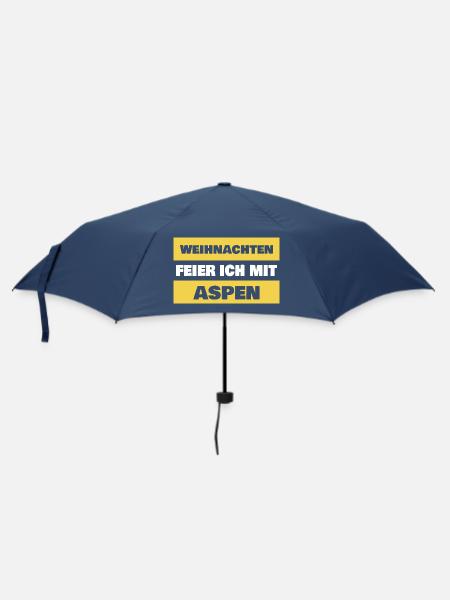 Geschenk für Aspen - Regenschirm (klein) - Navy