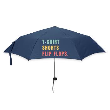T-shirt Dhorts Flip Flops - Regenschirm (klein) - Navy - Vorne