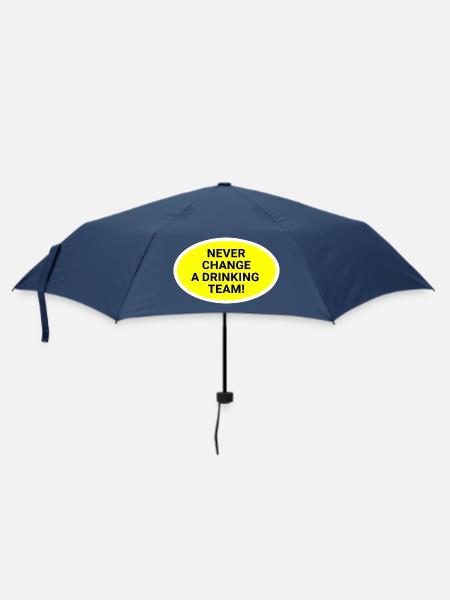 Nie wechsel das Trinkteam - Regenschirm (klein) - Navy
