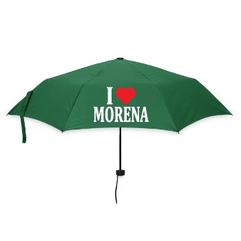 nom du t-shirt J’adore Morena idée cadeau t-shirt - Parapluie standard - vert bouteille - Devant