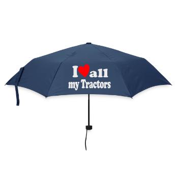 J’aime tous mes tracteurs - Parapluie standard - marine - Devant