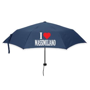 t-shirt I love Massimiliano t-shirt gift idea - Umbrella (small) - navy - Front