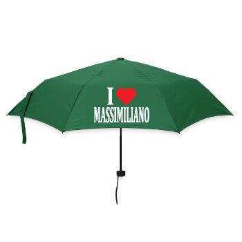 t-shirt I love Massimiliano t-shirt gift idea - Umbrella (small) - bottlegreen - Front