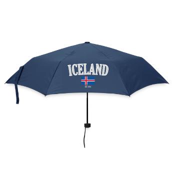 Island seit 1944 - Regenschirm (klein) - Navy - Vorne