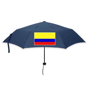 Colombia Flag Classic Frame - Regenschirm (klein) - Navy - Vorne