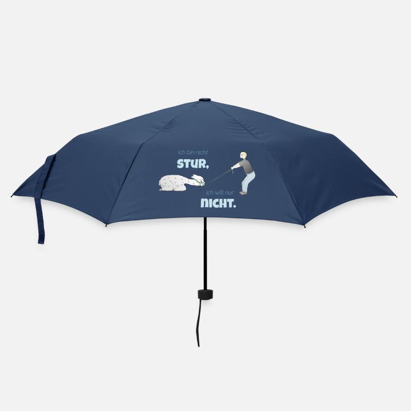 Lustiges Alpaka - Regenschirm (klein) - Navy