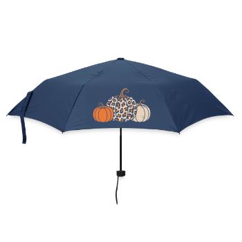 Pumpkins for Halloween - Umbrella (small) - navy - Front