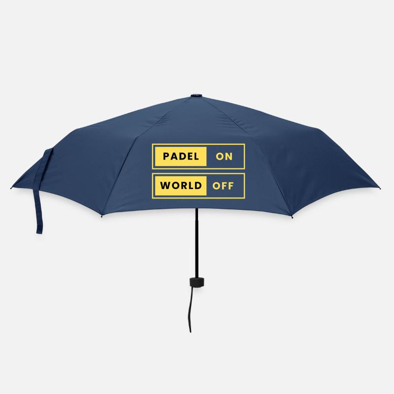 Padel World Off - Kontrast Design - Regenschirm (klein) - Navy