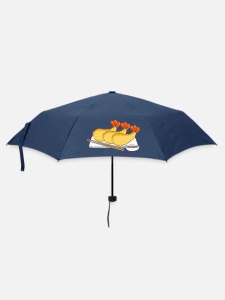 Krabbe Languste Meeresfrüchte Shrimp - Regenschirm (klein) - Navy