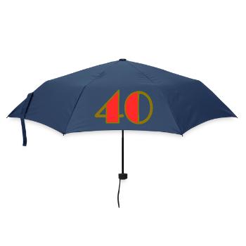 40. 40 ANS. 40e ANNIVERSAIRE. ANNIVERSAIRE 40 ANS. - Parapluie standard - marine - Devant