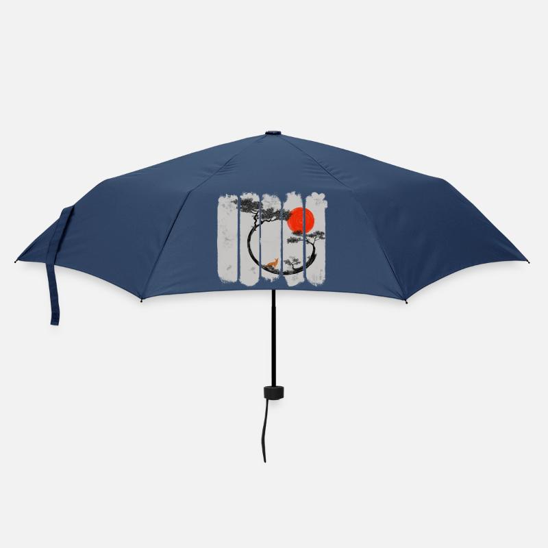 Kitsune - Regenschirm (klein) - Navy