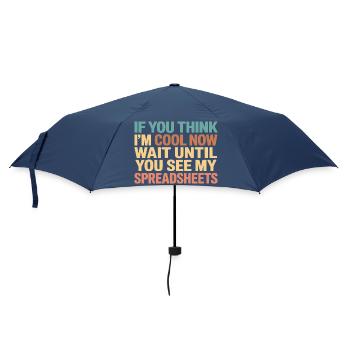 Funny Spreadsheet Designs For Actuary Statistician - Umbrella (small) - navy - Front