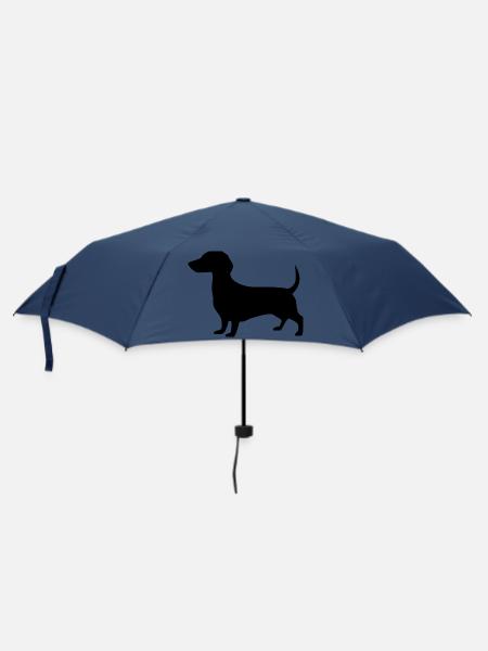 Dachshund Hunde Geschenk Dackelliebhaber - Regenschirm (klein) - Navy