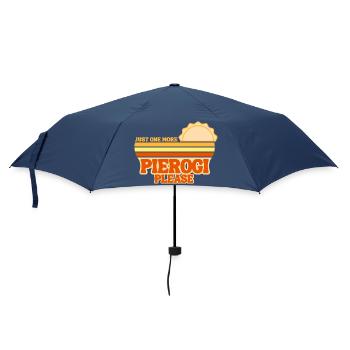 Pierogi Noch ein Knödel, bitte. Polnische Küche - Regenschirm (klein) - Navy - Vorne