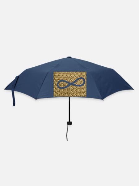 Leopard Infinity Pattern - Umbrella (small) - navy