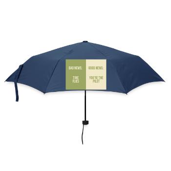Bad News Good News – Time Flies - Regenschirm (klein) - Navy - Vorne