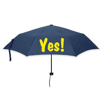 Yes! - Regenschirm (klein) - Navy - Vorne