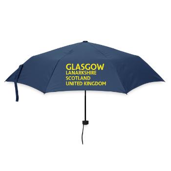 Glasgow – Scotland Textdesign - Parapluie standard - marine - Devant