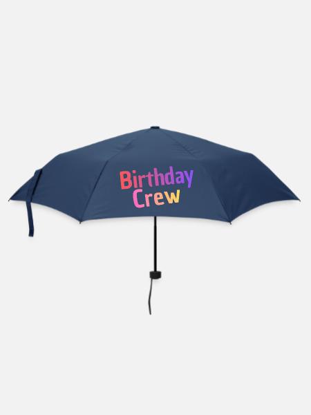 Birthday Crew - Regenschirm (klein) - Navy