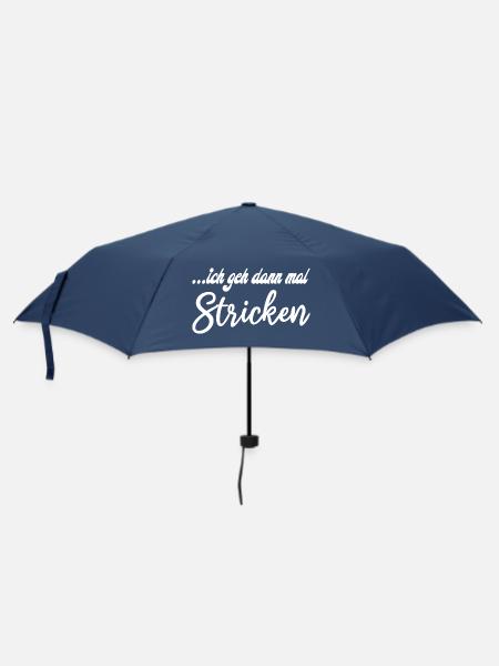 Motivierende Handlettering Grafik - Regenschirm (klein) - Navy