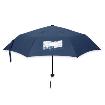 Nature is calling Winter Wonderland 2 - Regenschirm (klein) - Navy - Vorne