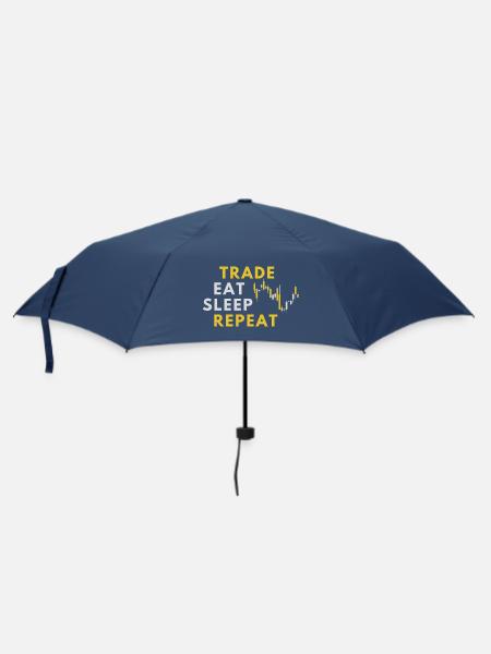 Trader - Trading Börse Aktien - Regenschirm (klein) - Navy