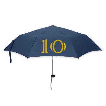 10. 10 YEARS. 10th ANNIVERSARY. 10 YEAR ANNIVERSARY. - Umbrella (small) - navy - Front